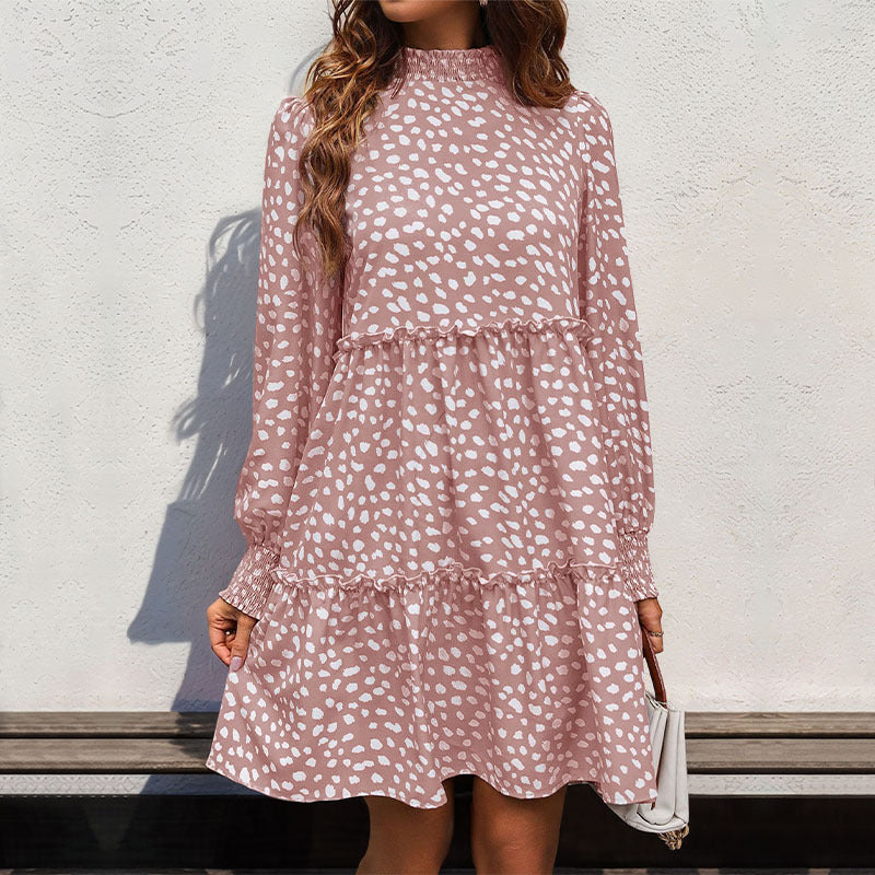 Robe mini décontractée pour dames avec volants et coupe ample Chic und Stil