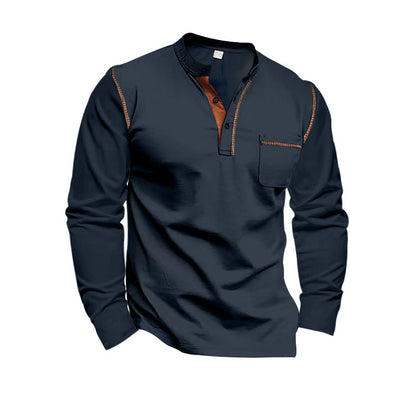 Chemise à manches longues décontractée pour hommes avec des détails modernes Chic und Stil