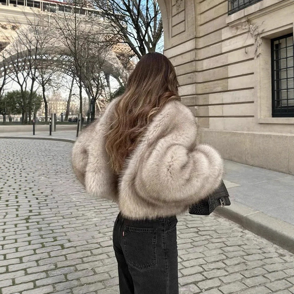 Dames élégant et confortable manteau d'hiver Chic und Stil