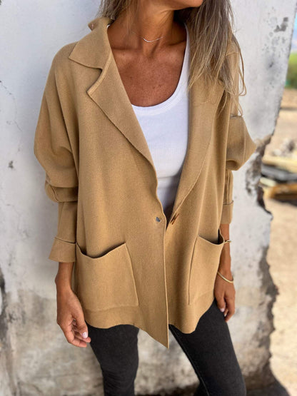 Blazer oversize à coupe décontractée pour femme Chic und Stil