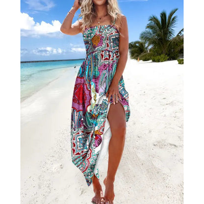 Robe maxi boho paisley Chic und Stil pour femmes