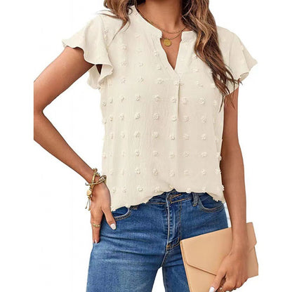 Chemisier femme avec manches volantes Chic und Stil