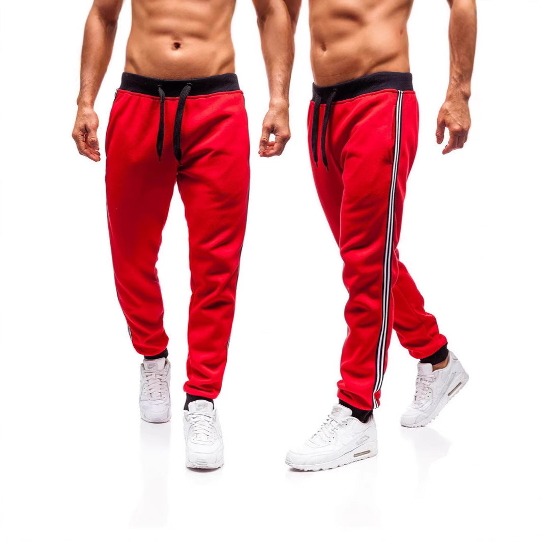 Men Casual Sports Pants with Side Stripes Chic and Style