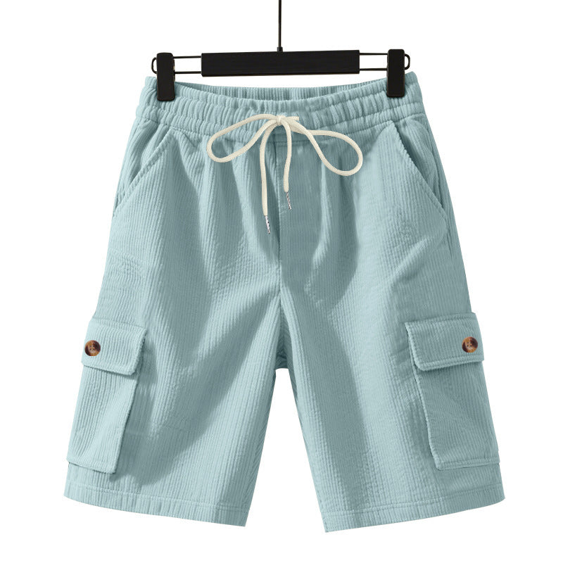 Shorts cargo décontractés pour hommes avec taille élastique et poches latérales pratiques Chic und Stil