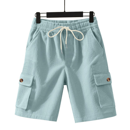 Shorts cargo décontractés pour hommes avec taille élastique et poches latérales pratiques Chic und Stil