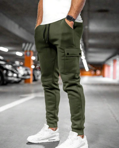Pantalon de jogging cargo moderne pour hommes avec taille élastique et poches pratiques Chic und Stil