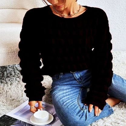 Pull en tricot pour femmes avec un motif à carreaux moderne Chic und Stil