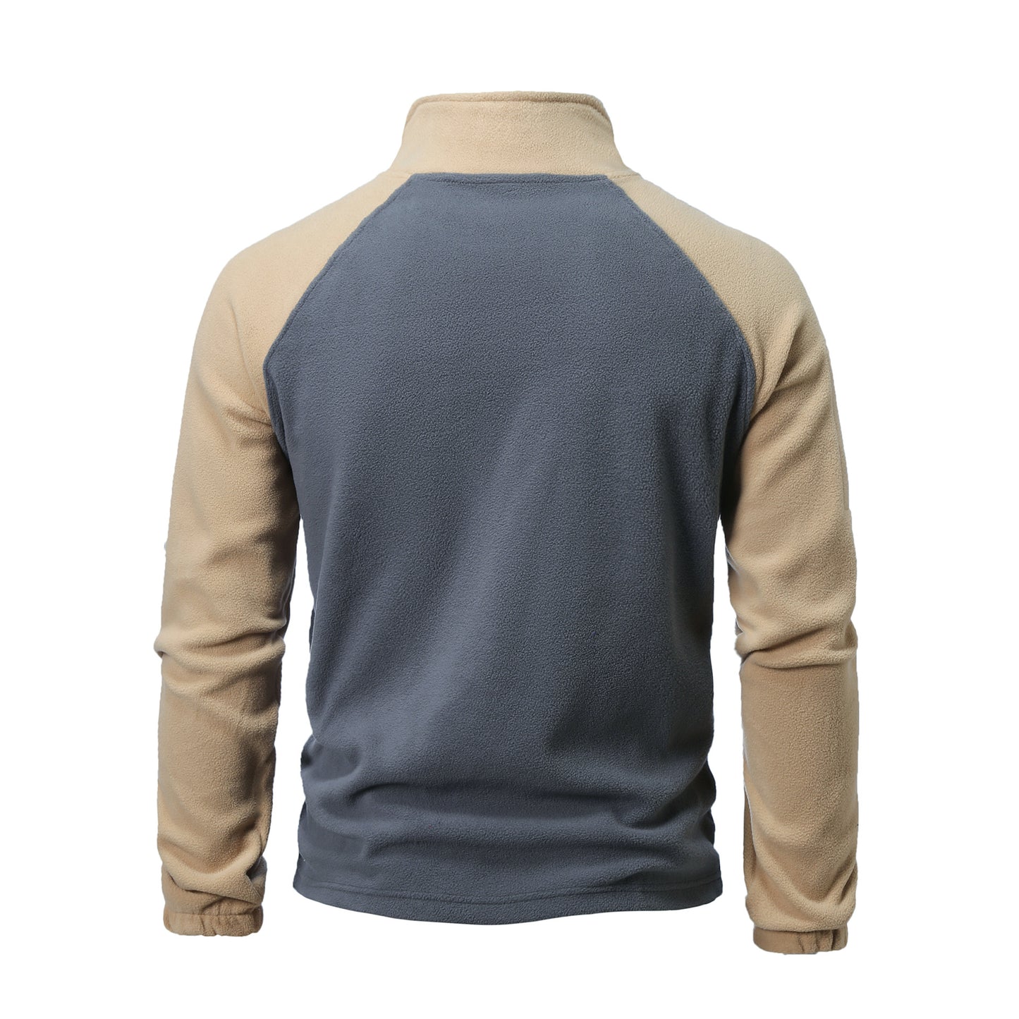 Men's fleece pullover with half-zip and practical pocket design Chic and Style
