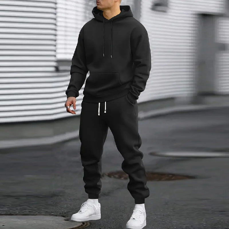 Men's Hooded Sports Tracksuit with Practical Pockets Chic and Style