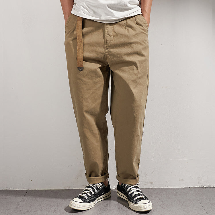Casual cargo pants for men with adjustable waist and deep side pockets Chic and Style