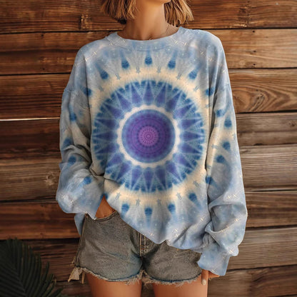 Sweat-shirt pour femmes avec design mandala créatif Chic und Stil