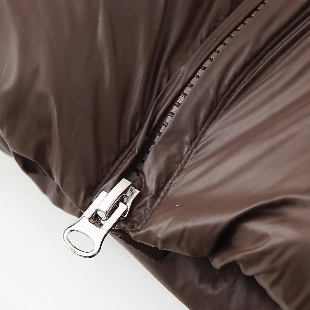 Dames doudoune matelassée avec col montant et poches latérales Chic und Stil