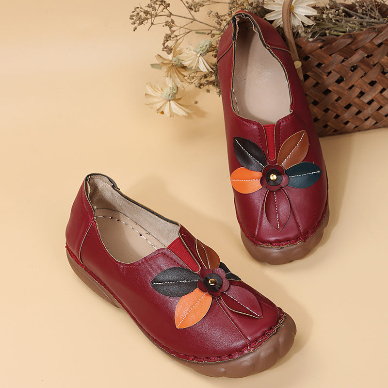 Ballerines confortables pour femmes avec design floral et bande élastique Chic und Stil