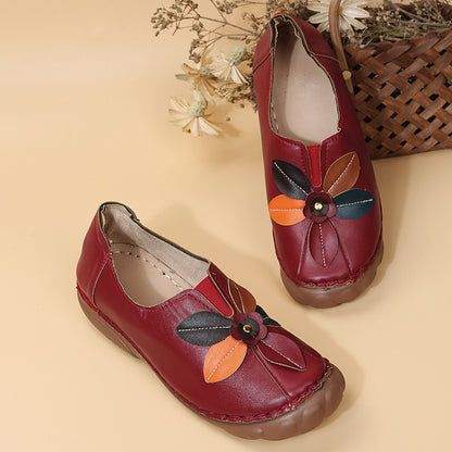 Ballerines confortables pour femmes avec design floral et bande élastique Chic und Stil