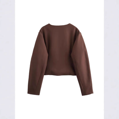 Dames élégant Veste cropped Chic und Stil