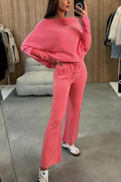 Dames ensemble tricot décontracté et élégant à coupe ample Chic und Stil