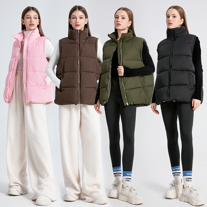 Dames gilet matelassé à la mode Chic und Stil