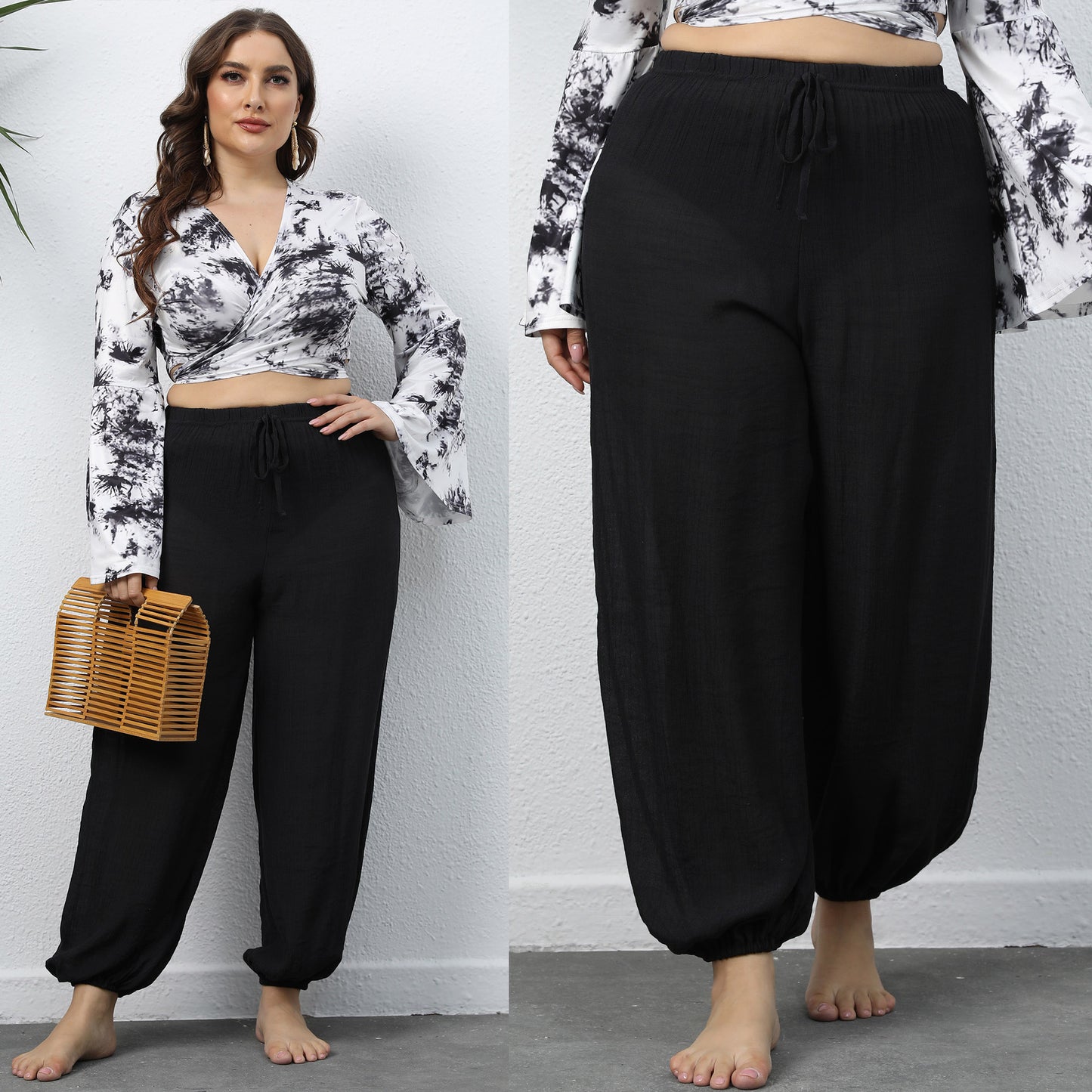 Ladies Lightweight Elastic Jogging Pants Chic and Style