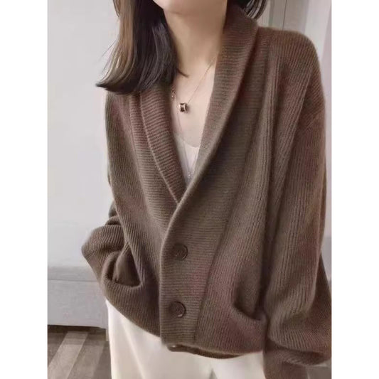 Cardigan côtelé confortable pour femmes Chic und Stil