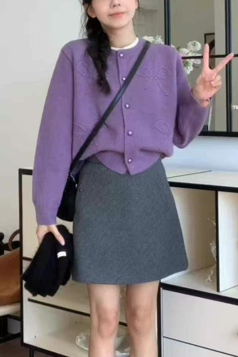 Dames confortable gilet en tricot à manches courtes et détails de boutons de haute qualité Chic und Stil