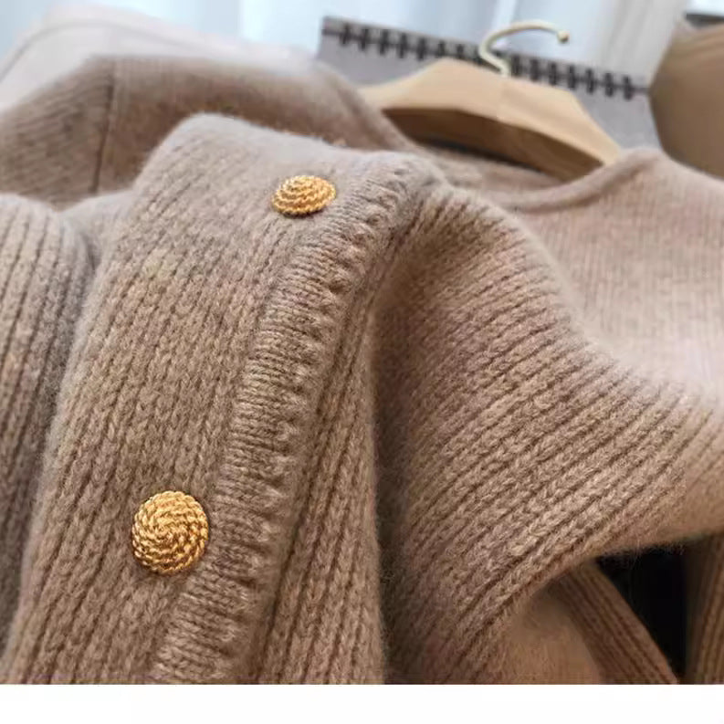 Dames Cardigan luxueux avec détails de boutons Chic und Stil