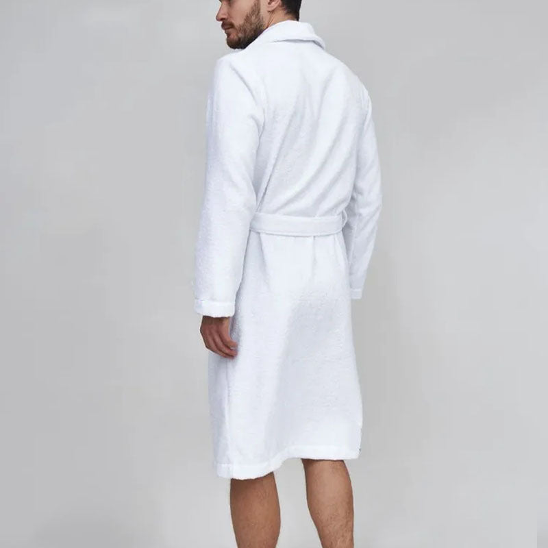 Cozy terry bathrobe for men with belt Chic und Stil