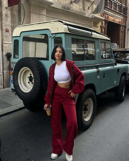 Dames costume de fitness doux taille haute Chic und Stil