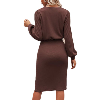 Robe portefeuille élégante pour femmes avec design froncé Chic und Stil