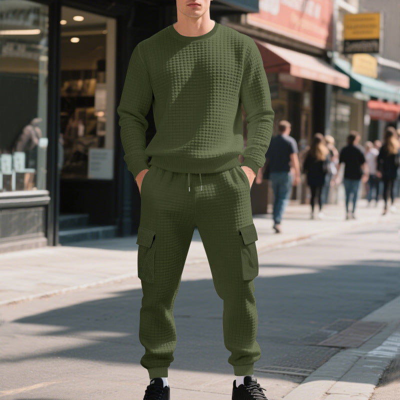 Chic and Style casual sweatshirt and cargo pants set for men