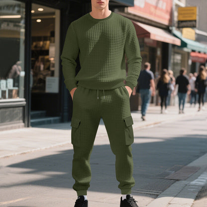 Chic and Style casual sweatshirt and cargo pants set for men