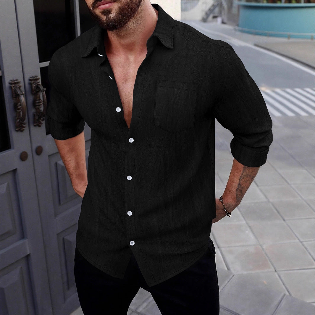 Chemise élégante pour hommes avec design structuré Chic und Stil