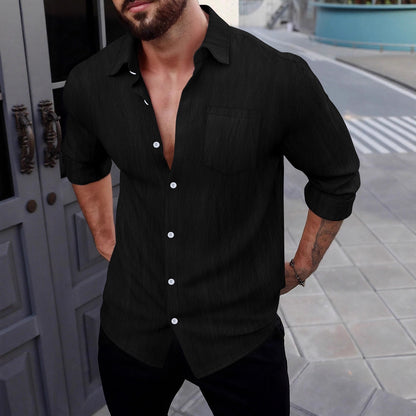 Chemise élégante pour hommes avec design structuré Chic und Stil
