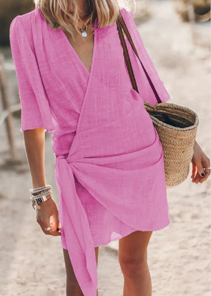 Robe portefeuille pour dames avec coupe fluide et ceinture étroite Chic und Stil