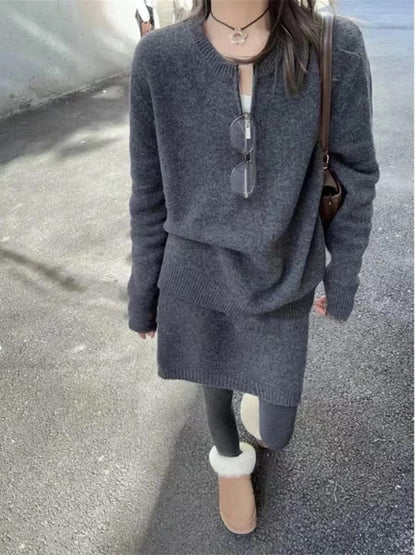 Pull en tricot pour femmes avec une coupe moderne et une fermeture éclair décorative Chic und Stil