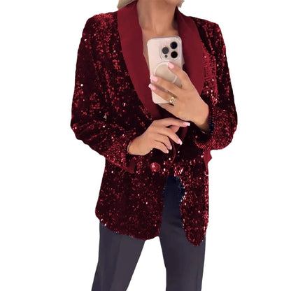 Dames Blazer scintillant Chic und Stil