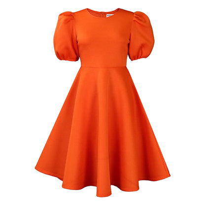 Robe skater pour femmes avec des manches volumineuses et une jupe évasée Chic und Stil