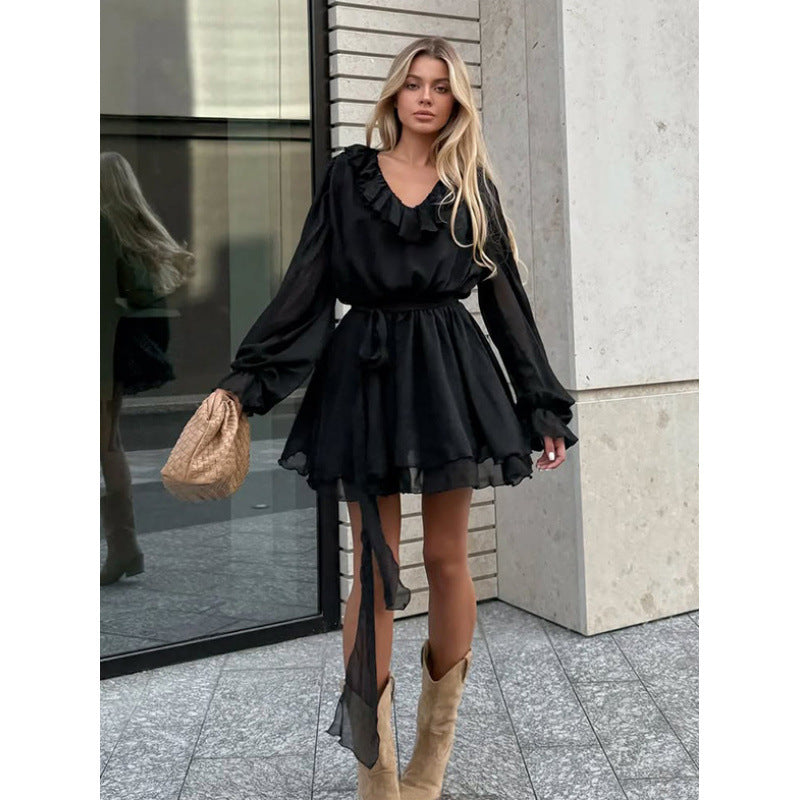 Airy chiffon dress for ladies Chic und Stil