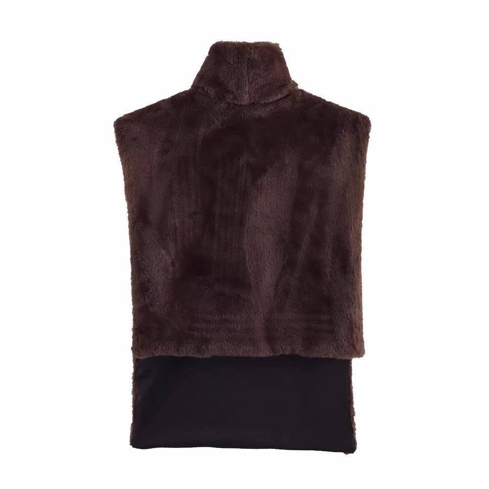 Dames Douce Veste en Teddy Chic und Stil