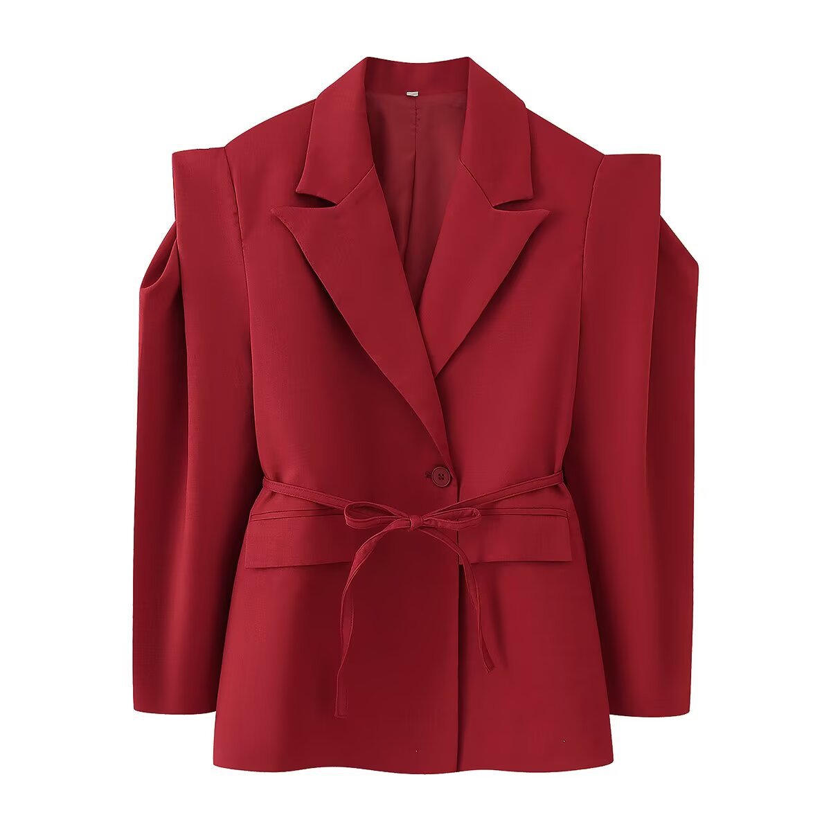 Dames élégant blazer oversize avec détail ceinture Chic und Stil