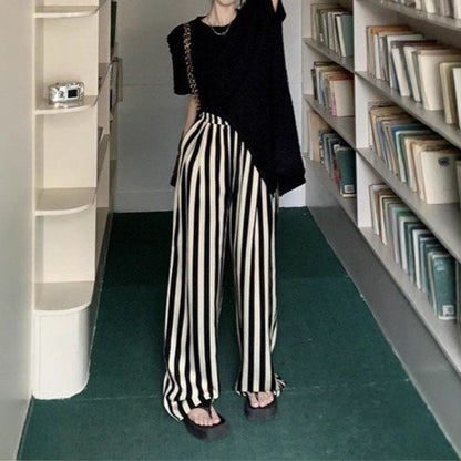 Chic and Style Loose Striped Pants for Ladies