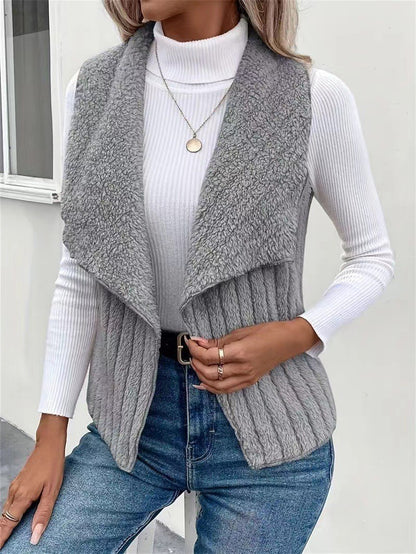 Dames Gilet en Tricot à Devant Ouvert Chic und Stil