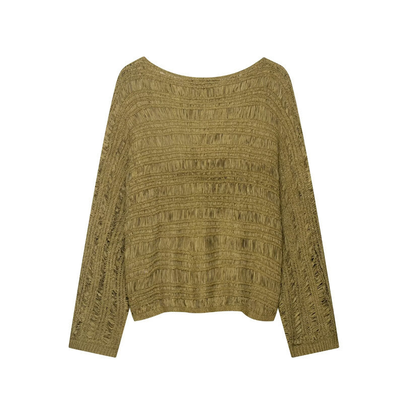 Pull en tricot décontracté pour femmes avec motif texturé Chic und Stil