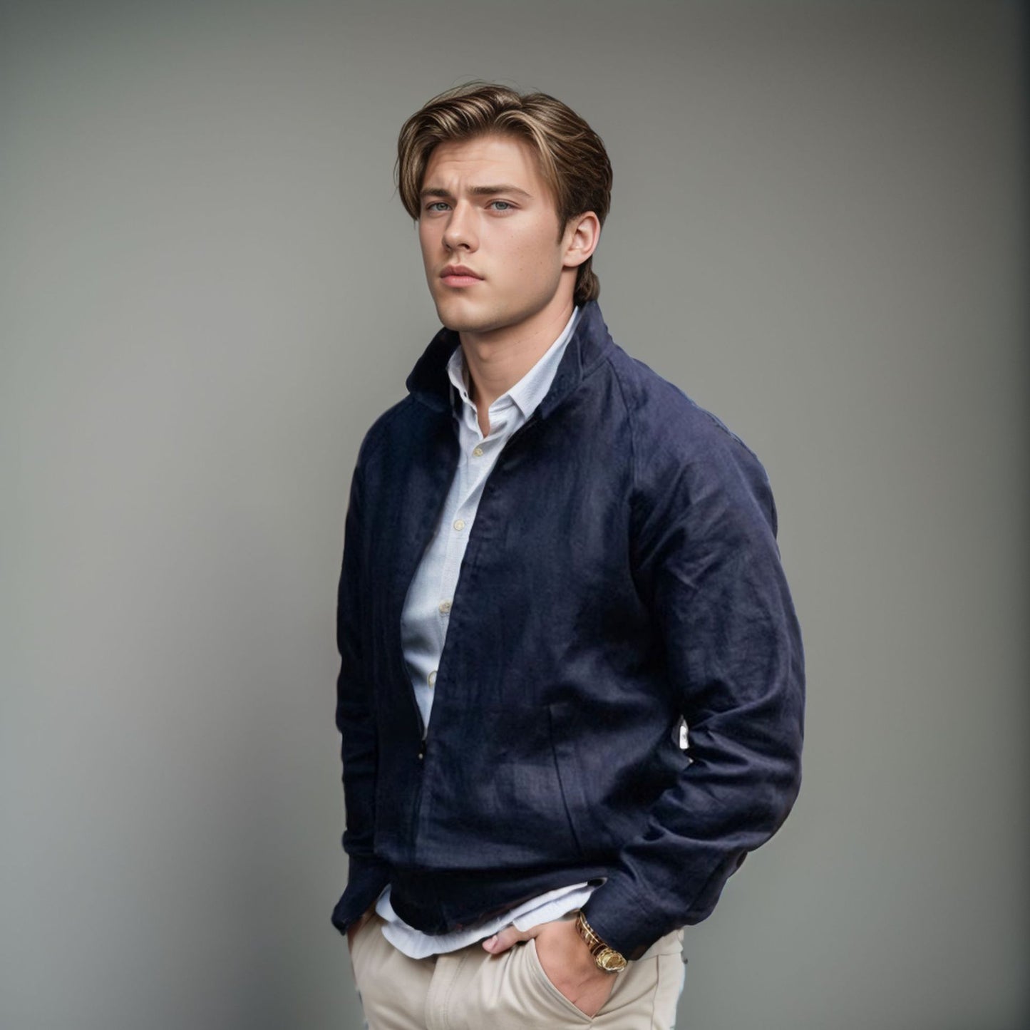 Lightweight transition jacket for men Chic und Stil