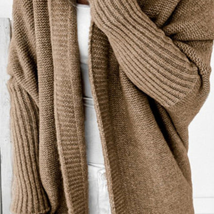 Dames Pull en tricot décontracté avec devant ouvert et fine texture Chic und Stil