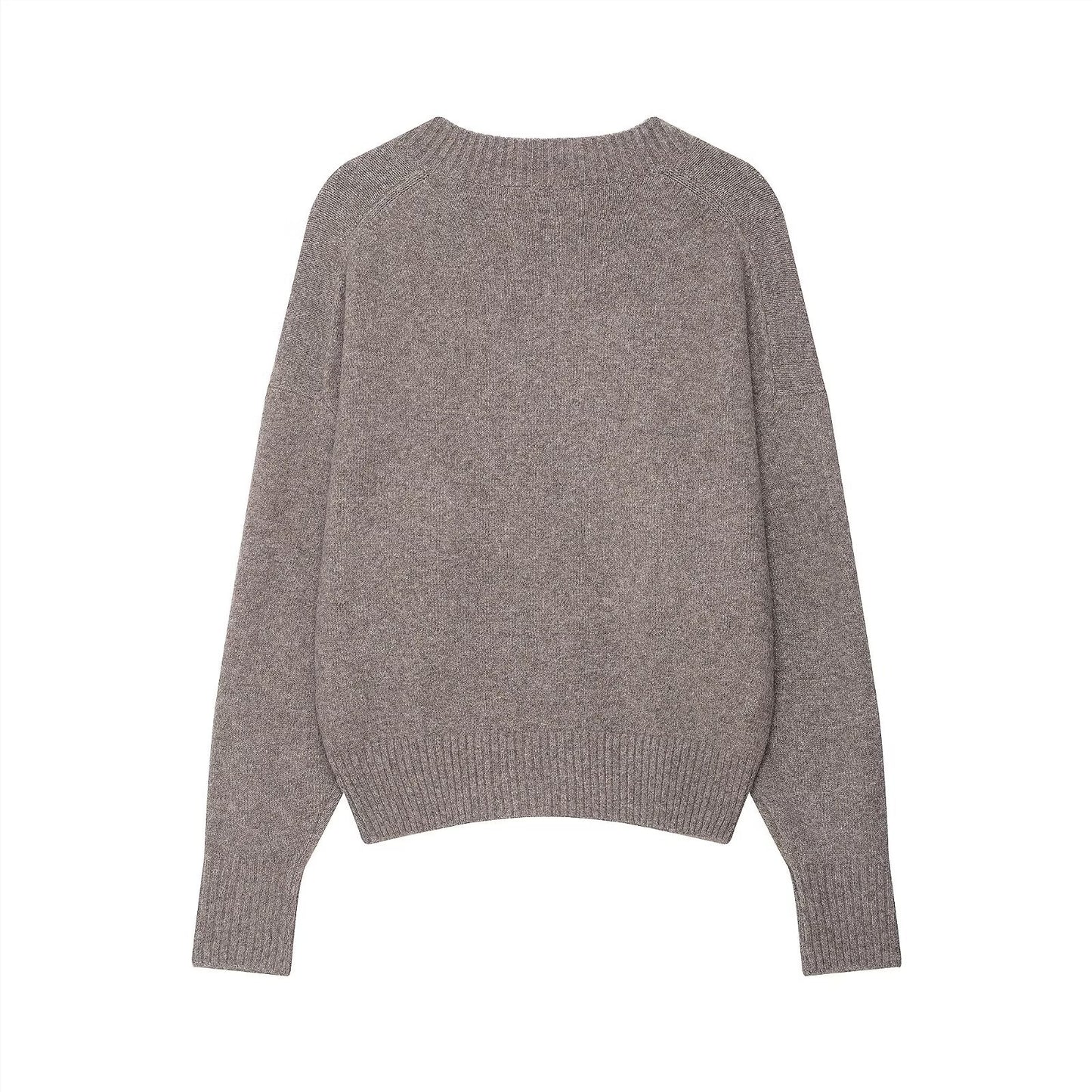 Dames Pull à Col V Cozy en laine mérinos de haute qualité Chic und Stil