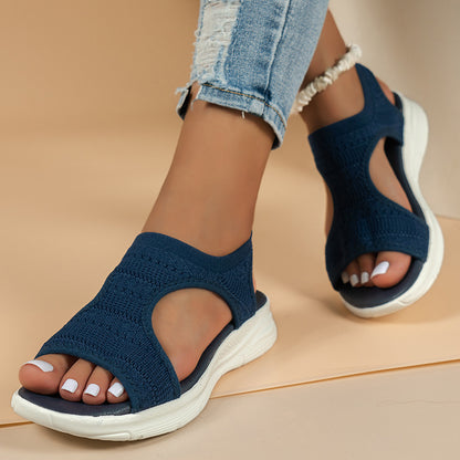 Sandales confort stretch en tricot Chic und Stil pour femmes