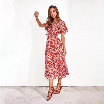 Robe maxi enveloppante Chic und Stil pour femmes