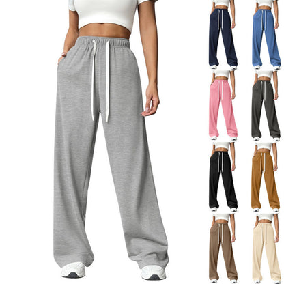 For women Comfortable and casual leisure pants with a loose fit and elastic waist Chic and Style