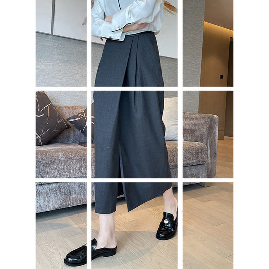 Jupe maxi plissée taille haute pour femmes Chic und Stil