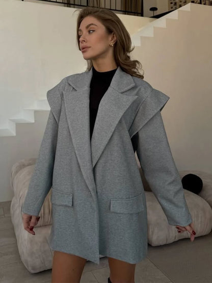 Dames élégante blazer oversize Chic und Stil